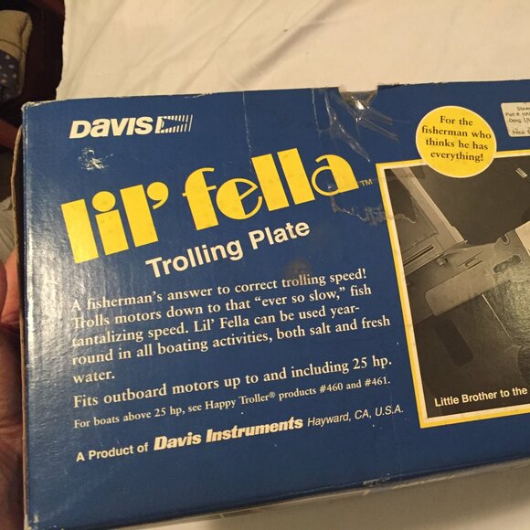 Davis 462 Lil Fella Universal Trolling Plate for All Outboard Motor 25hp or Less - Picture 10 of 10